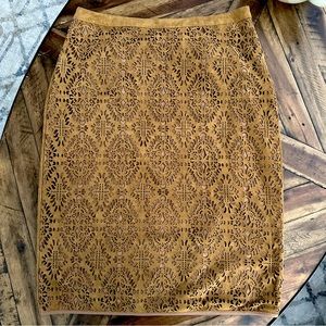 Suede Skirt- Size Large